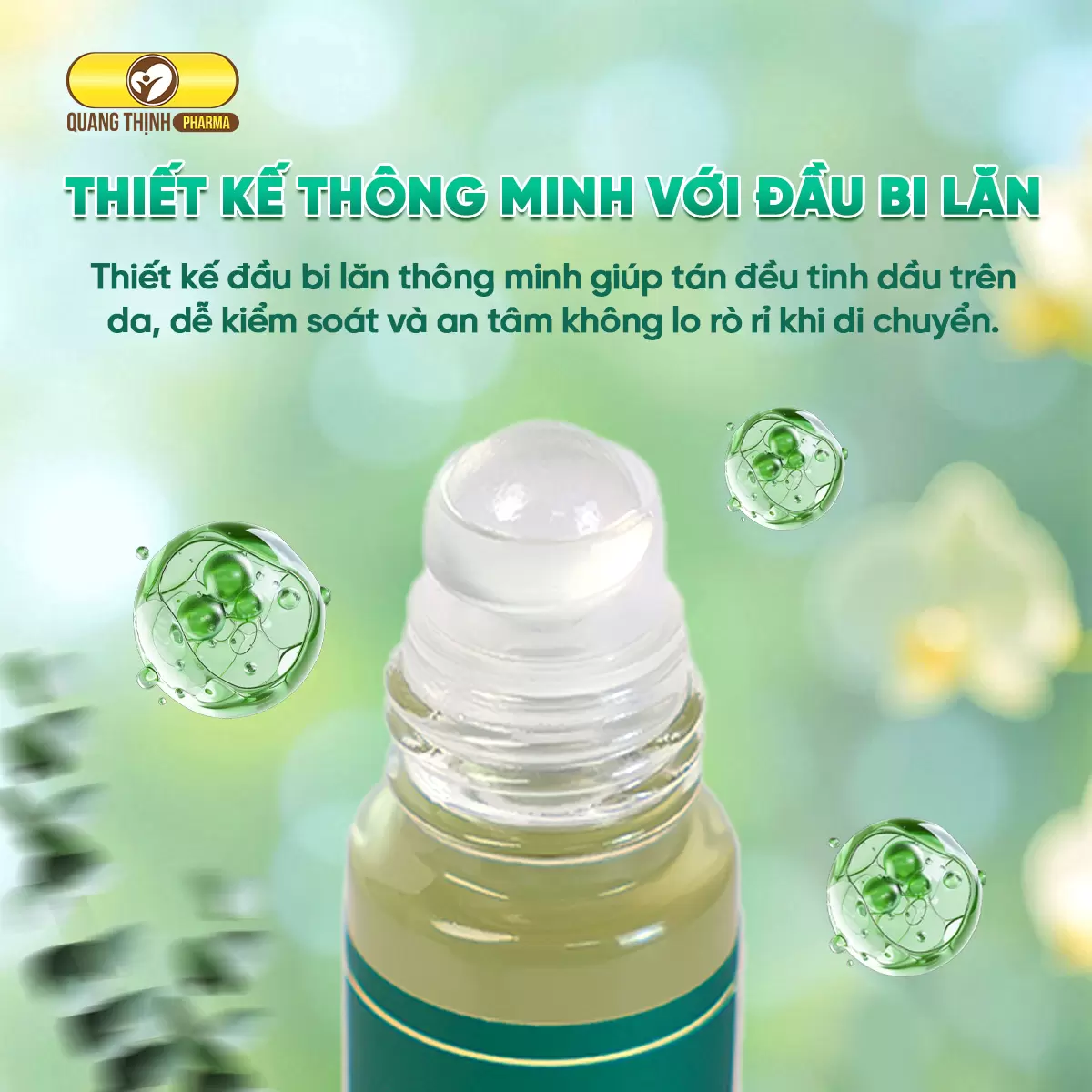 Tinh Dầu Khuynh Diệp Quang Thịnh Pharma Dạng Lăn 10ml: Giải Pháp Dầu Khuynh Diệp Giữ Ấm Đuổi Muỗi An Toàn Cho Bé