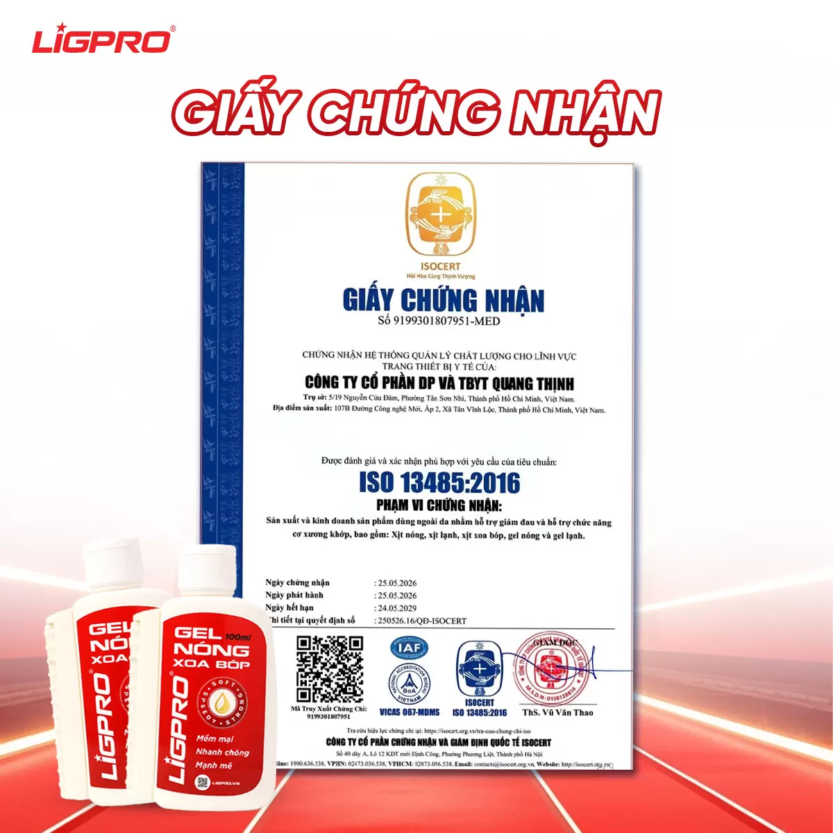 Gel Nóng Xoa Bóp Ligpro Giảm Đau Cổ Vai Gáy Giúp Thư Giãn Cơ 100ML