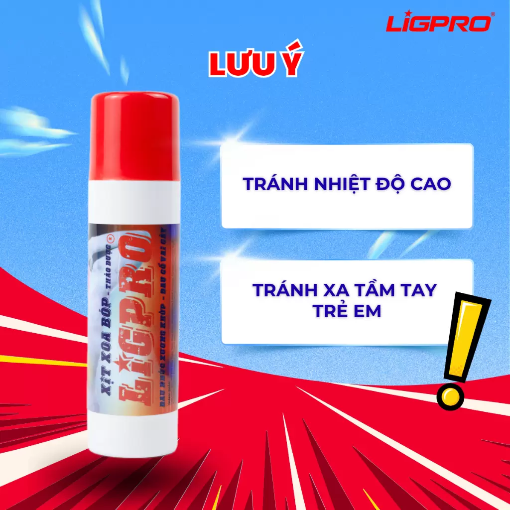 Chai Xịt Xoa Bóp Thảo Dược LIGPRO Giảm Đau Nhức Xương Khớp, Tê Bì Tay Chân 200ML